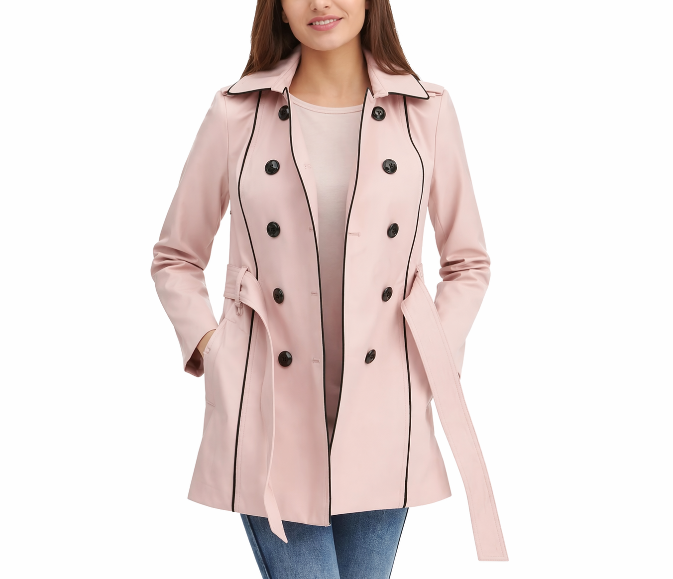 Women's Elegant Leather Fashion Coat – Premium Style