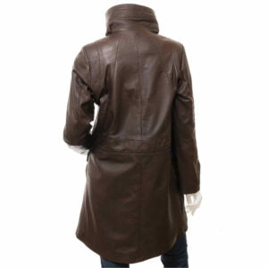 Men's Premium Full-Length Leather Overcoat