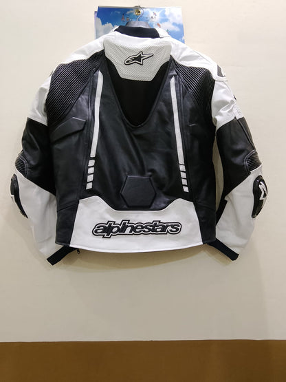 Men's CE-Armored Motorcycle Leather Jacket – Full Protection