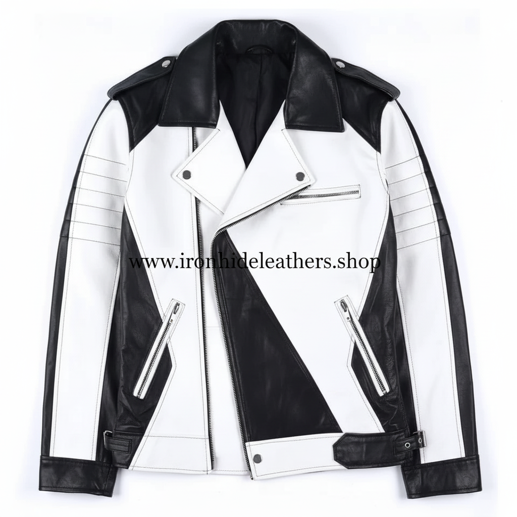 Black White Jacket Front Detail