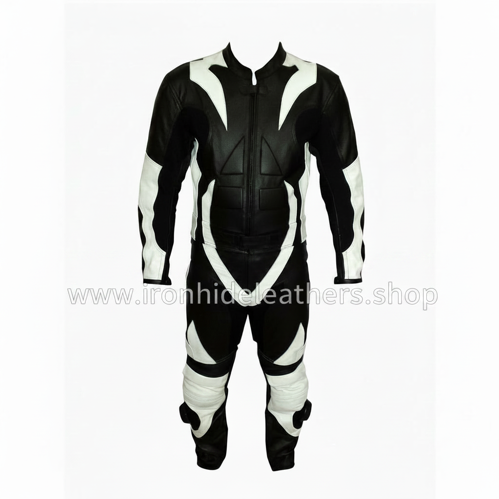 Black White Racing Suit Front