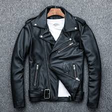 Men's Double Rider Leather Jacket – Classic Biker Style