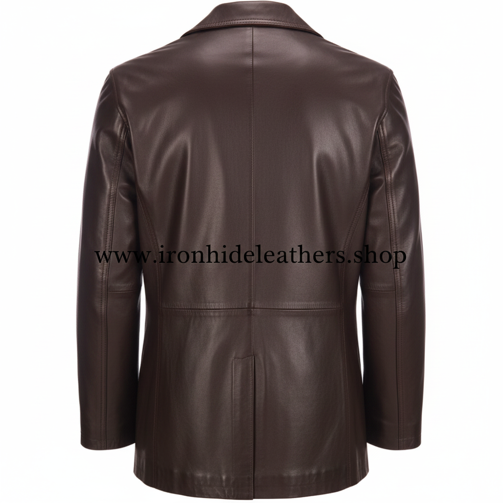 Leather Coat Back