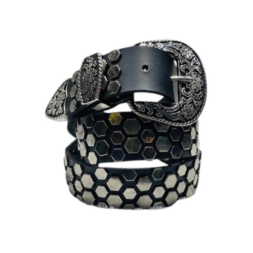 Studded Leather Belt