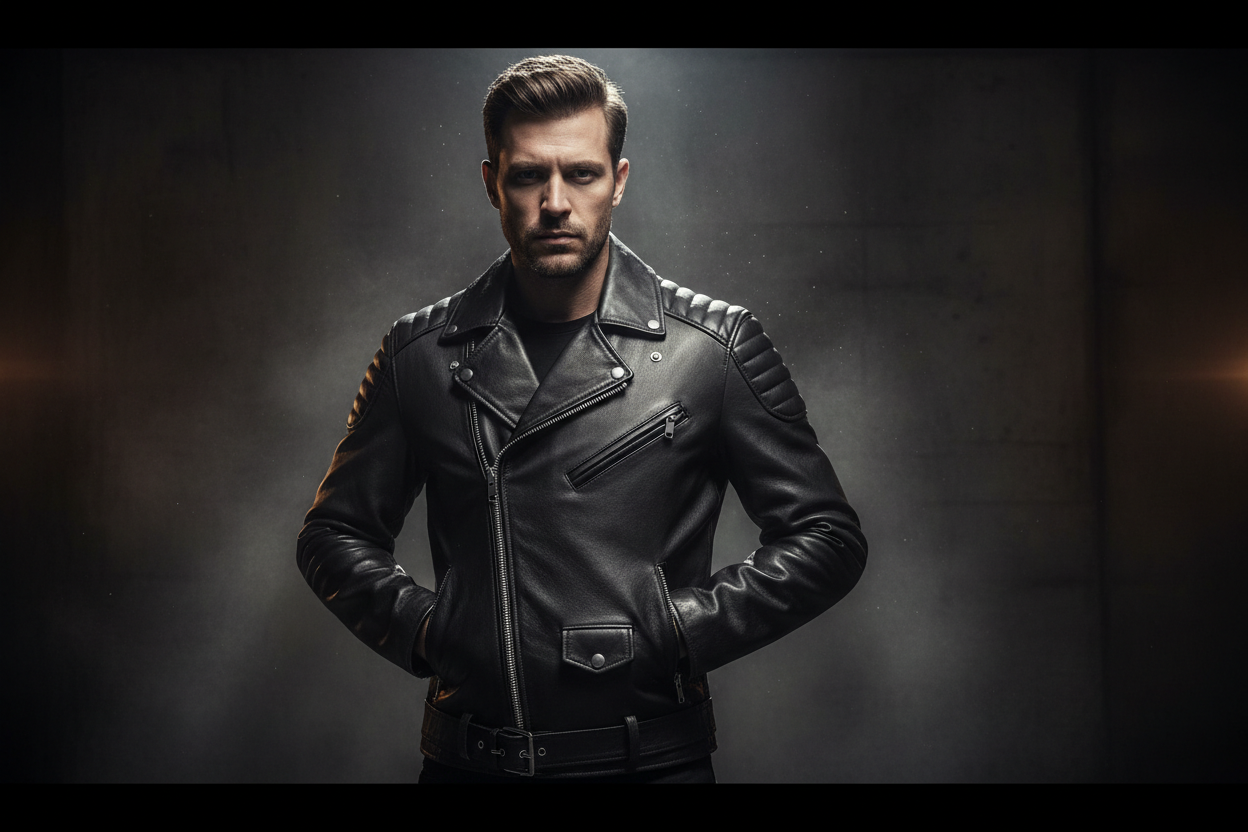Premium Leather Motorcycle Jacket Hero Banner