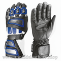Racing Leather Gloves - Black Center Watermark