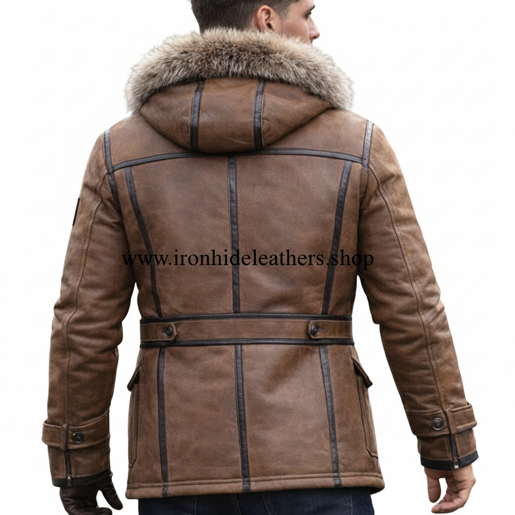 Shearling Aviator Jacket Back