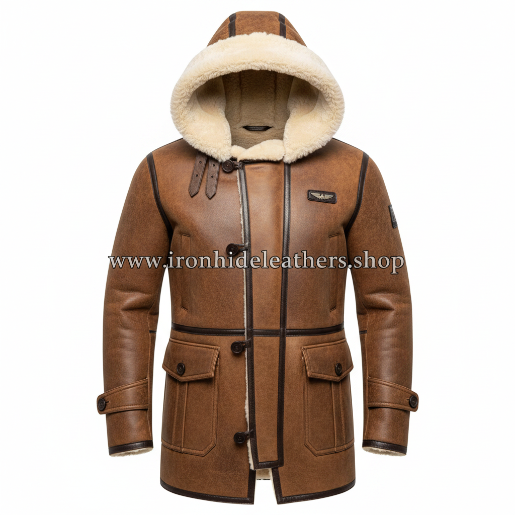 Shearling Aviator Jacket Front