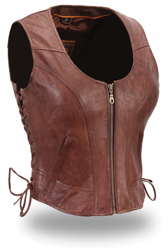 Men's Leather Motorcycle Vest – Open Road Rider