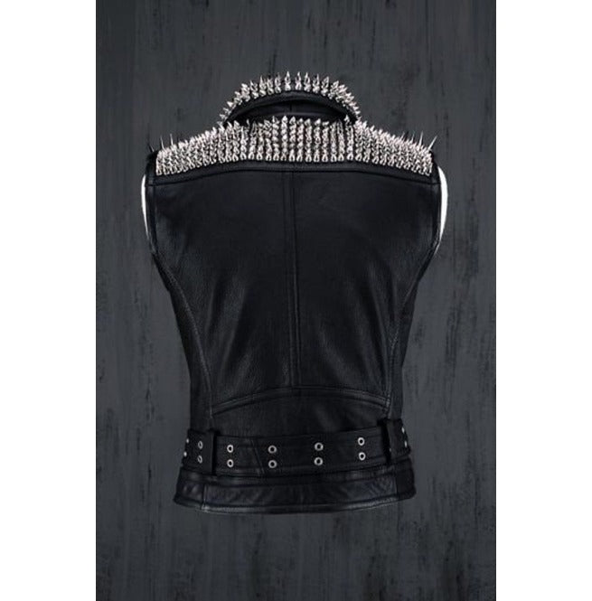 Leather Biker Vest